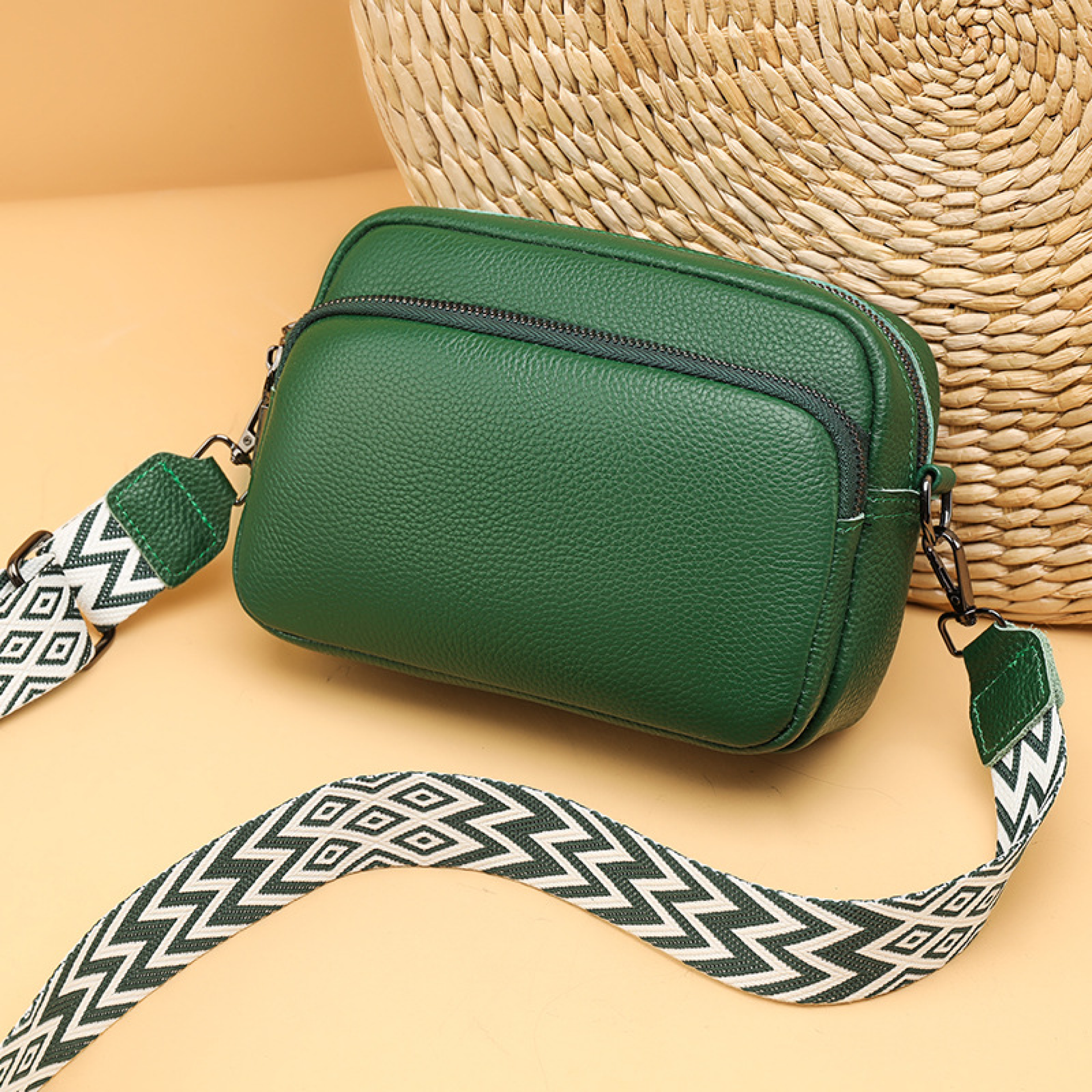 Kensington Leather Crossbody Bag and Accessories